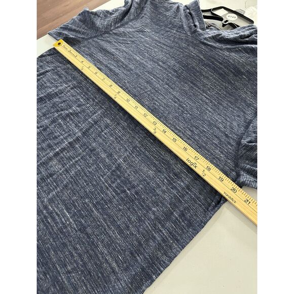 VRST Men’s Heathered Navy Lightweight Performance Hoodie Long Sleeve Stretch Top - Picture 4 of 8